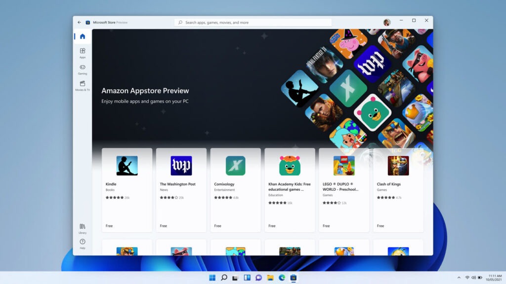 Amazon App Store sur Windows