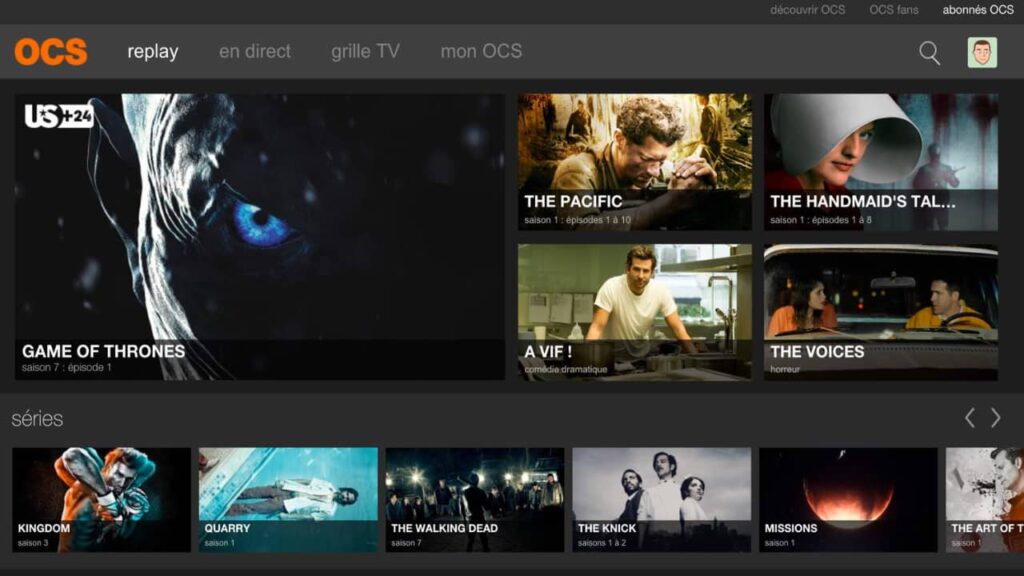 OCS - HBO - streaming en ligne