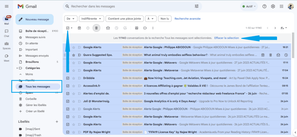 Catégorie Gmail
