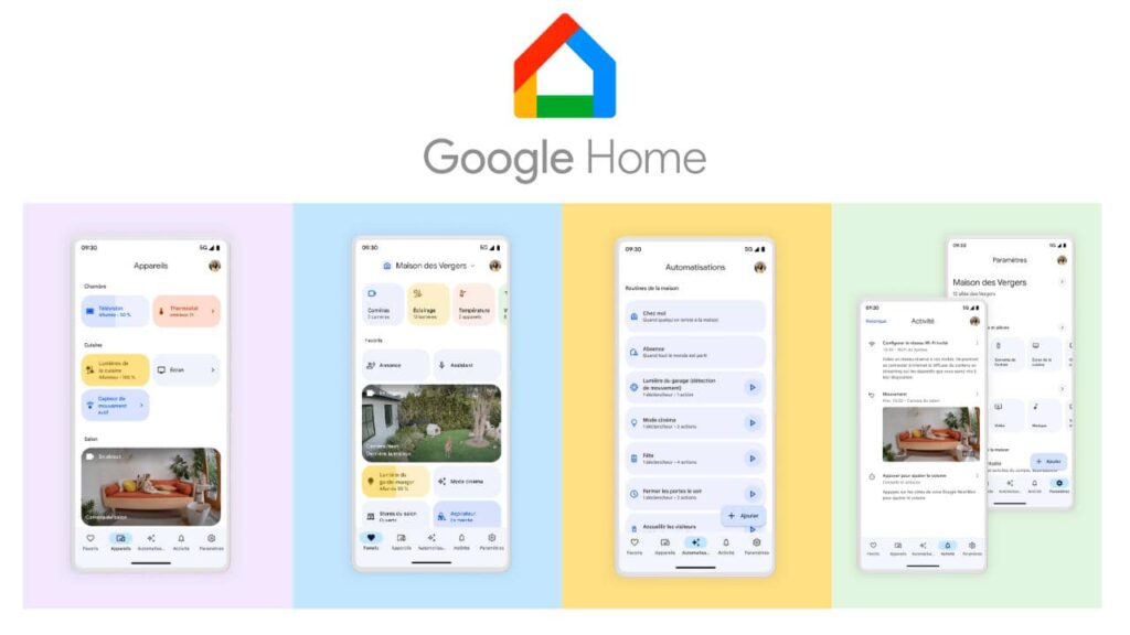 Google Home - Onglet