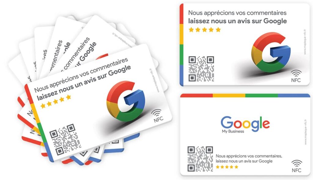 Carte avis Google NFC