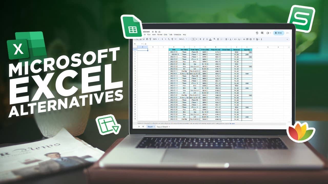 Alternatives gratuites à Excel