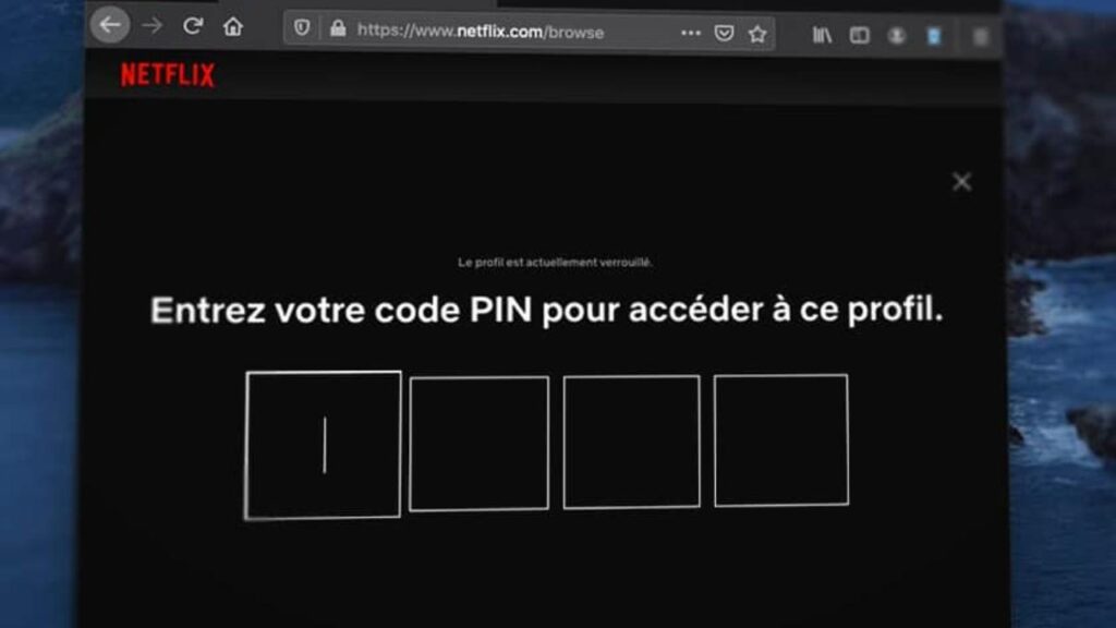 Code PIN Netflix