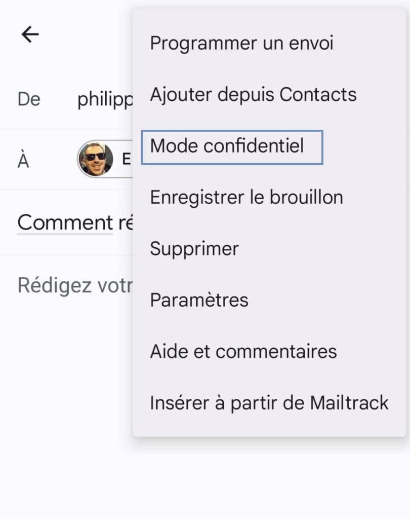 Mode confidentiel