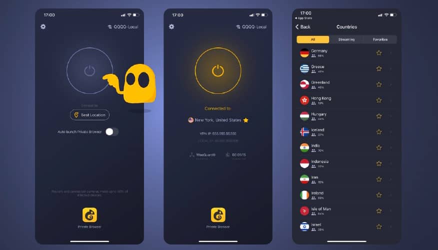 cyberghost vpn application